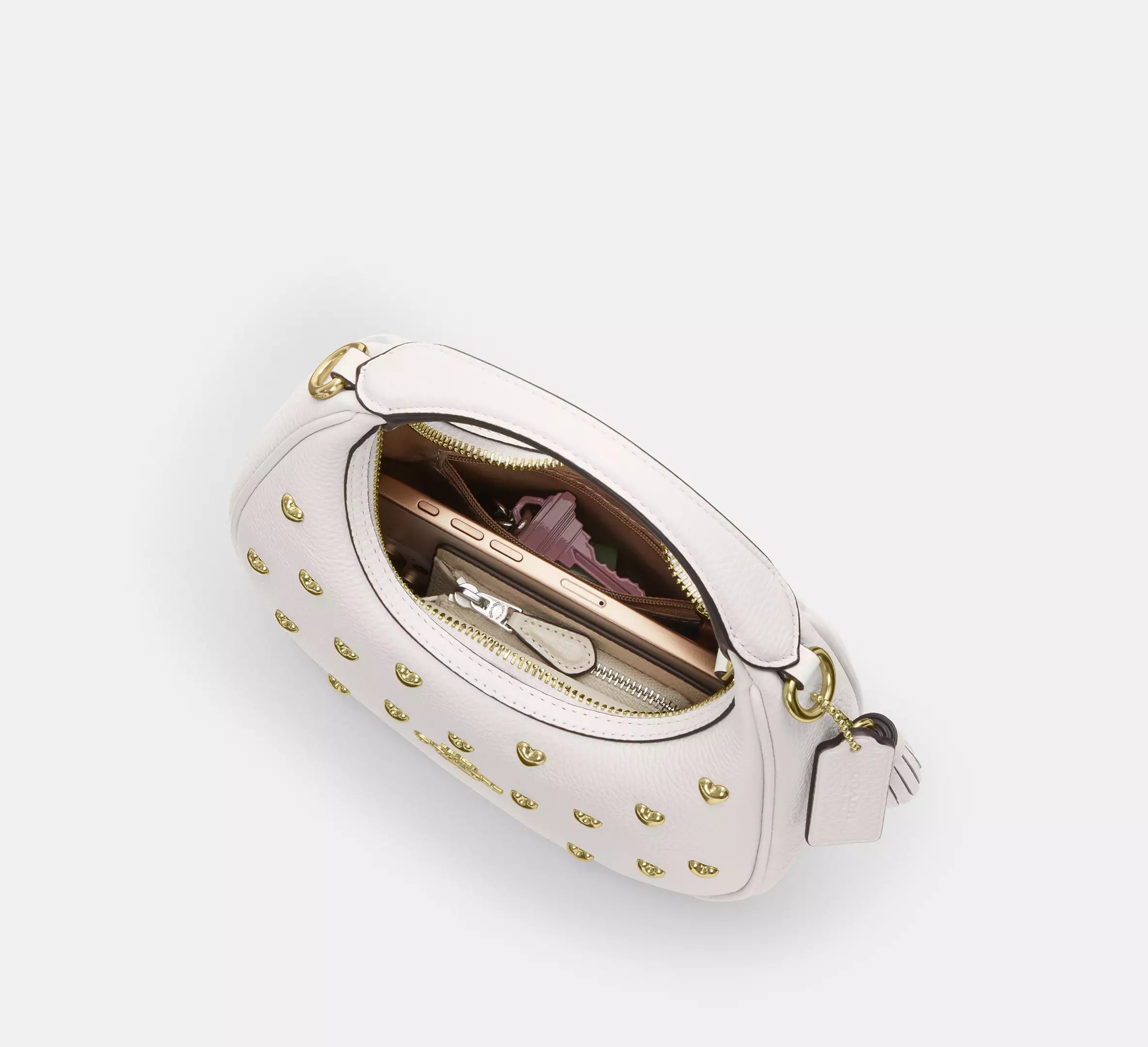 Carmen Mini Crossbody Bag With Heart Rivets