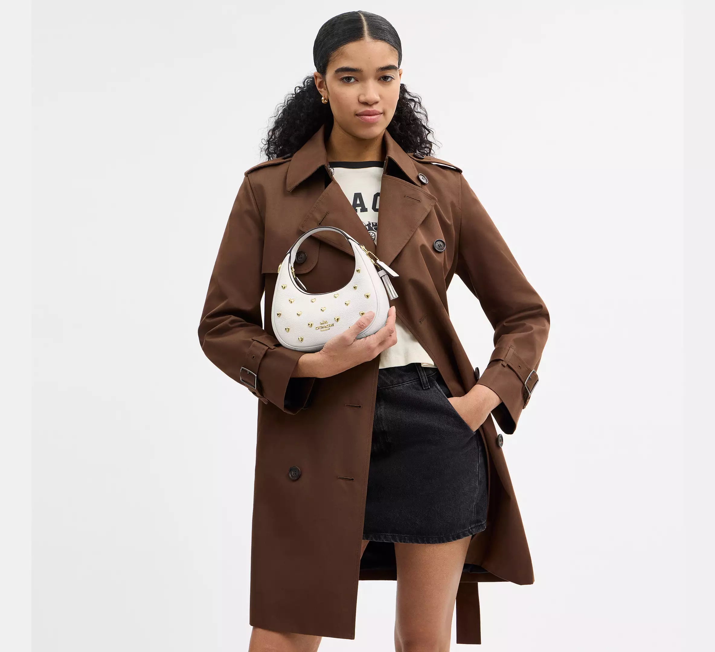 Carmen Mini Crossbody Bag With Heart Rivets