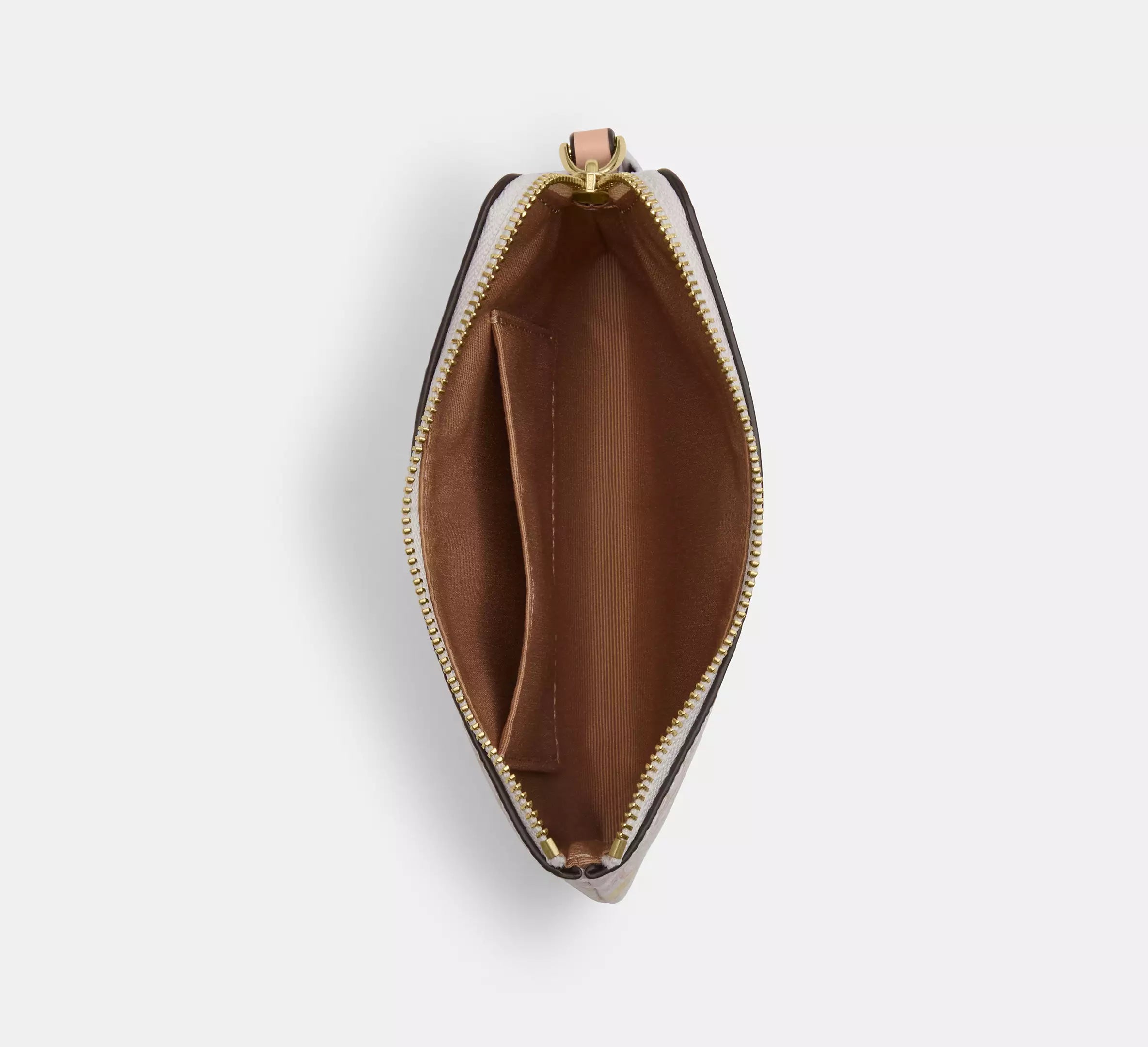 Corner Zip Wristlet In Pretty Signature Canvas
