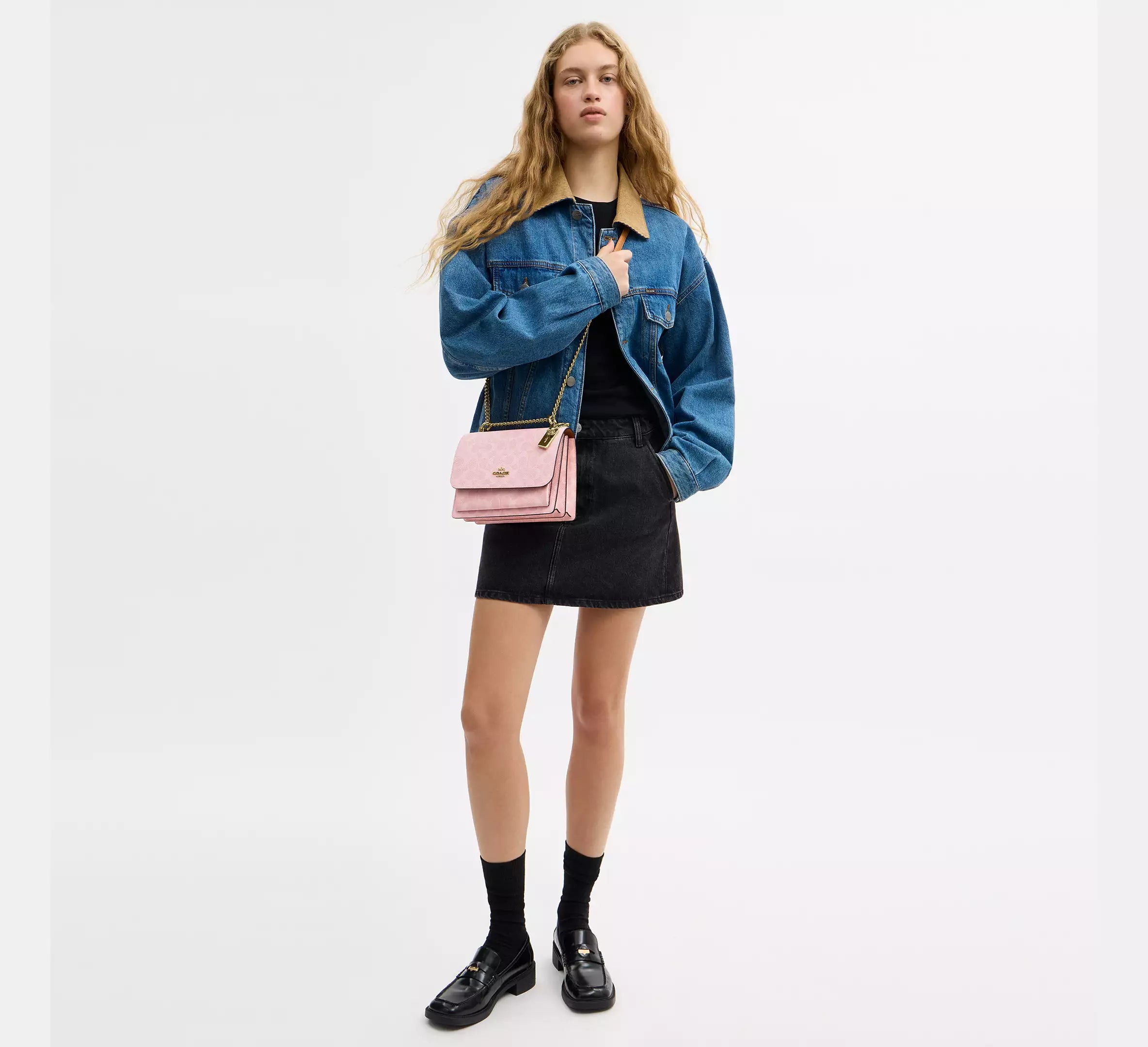 Klare Crossbody Bag In Signature Canvas With Charms