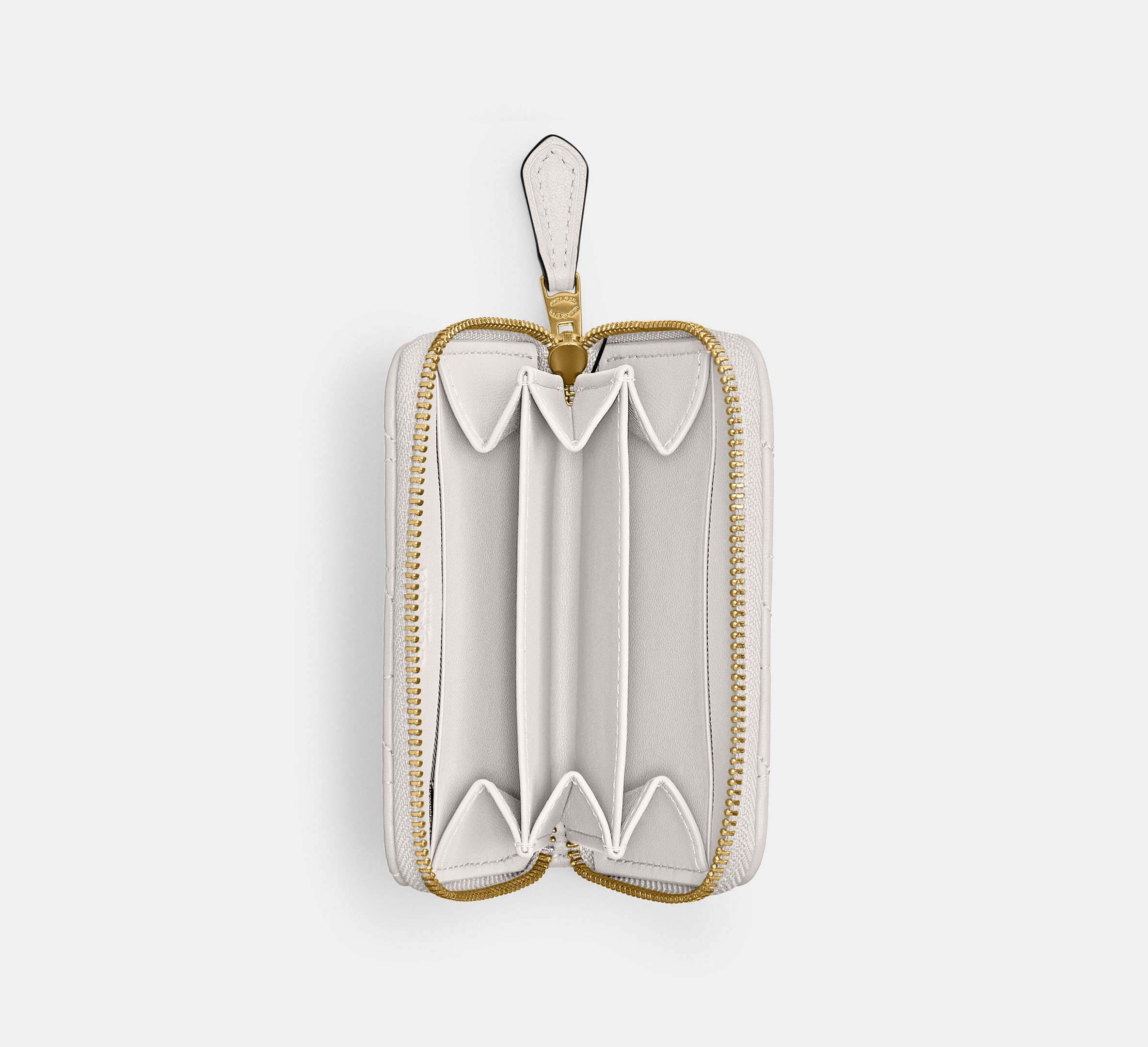 Essential Small Zip Around Card Case With Pillow Quilting