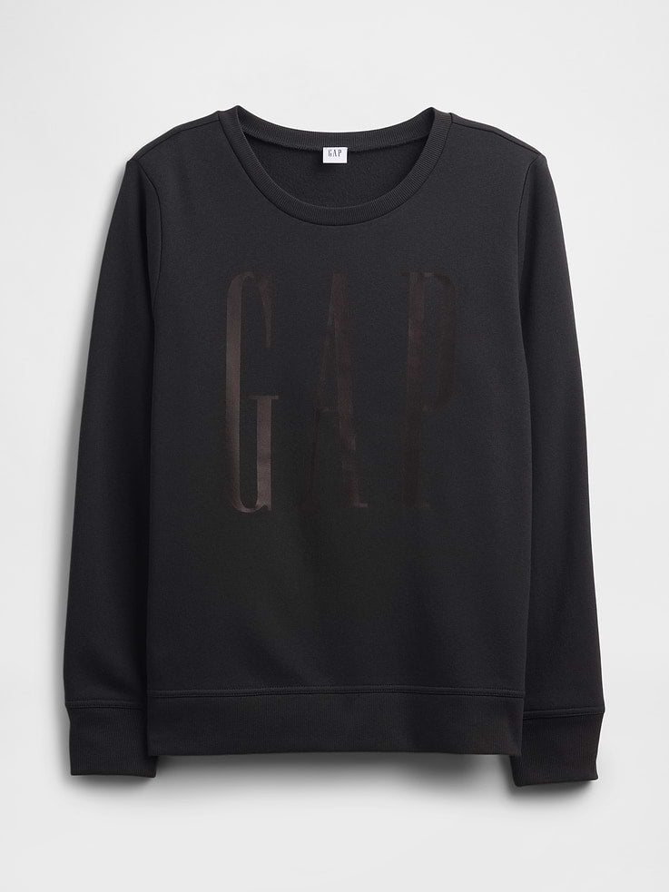 Sudadera GAP de mujer Relaxed Logo Black Moonless Night, vista 5 #color_GAP Black Moonless Night