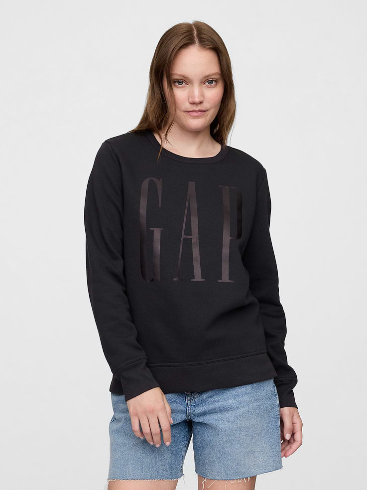 Sudadera GAP de mujer Relaxed Logo Black Moonless Night, vista 1 #color_GAP Black Moonless Night