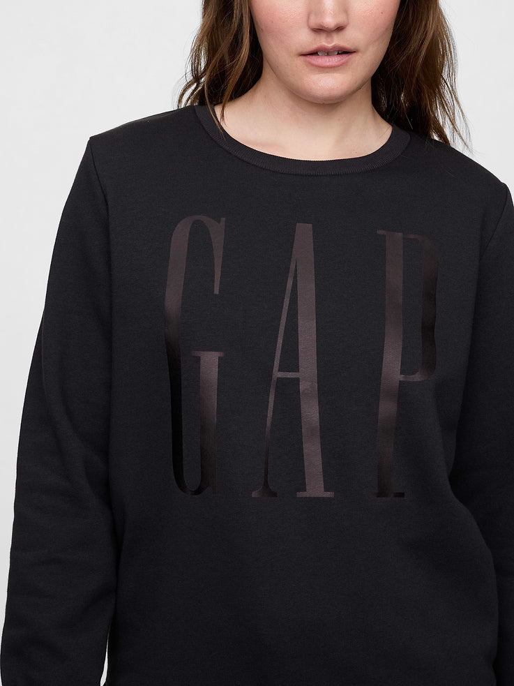Sudadera GAP de mujer Relaxed Logo Black Moonless Night, vista 4 #color_GAP Black Moonless Night