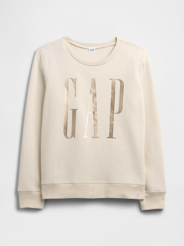 Sudadera GAP de mujer Relaxed Logo Tan Chino, vista 5 #color_GAP Tan Chino