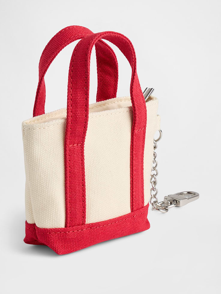 Gap Logo Tote Bag Charm Modern Red detalle #color_GAP Modern Red