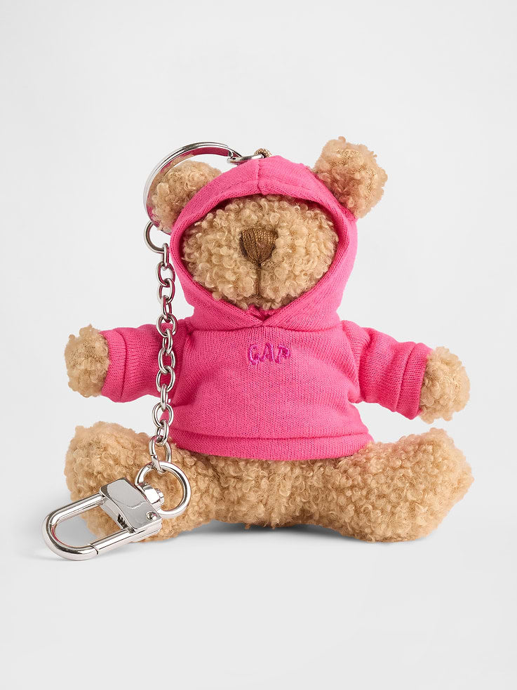 Gap Brannan Bear Hoodie Bag Charm Super Pink Neon vista principal #color_GAP Super Pink Neon