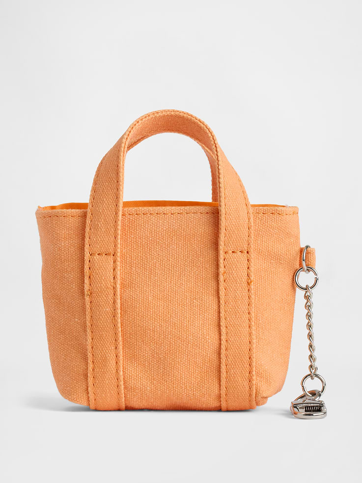 Gap Logo Tote Bag Charm Tangerine detalle #color_GAP Tangerine
