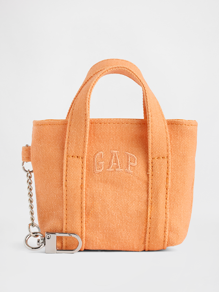 Gap Logo Tote Bag Charm Tangerine vista principal #color_GAP Tangerine
