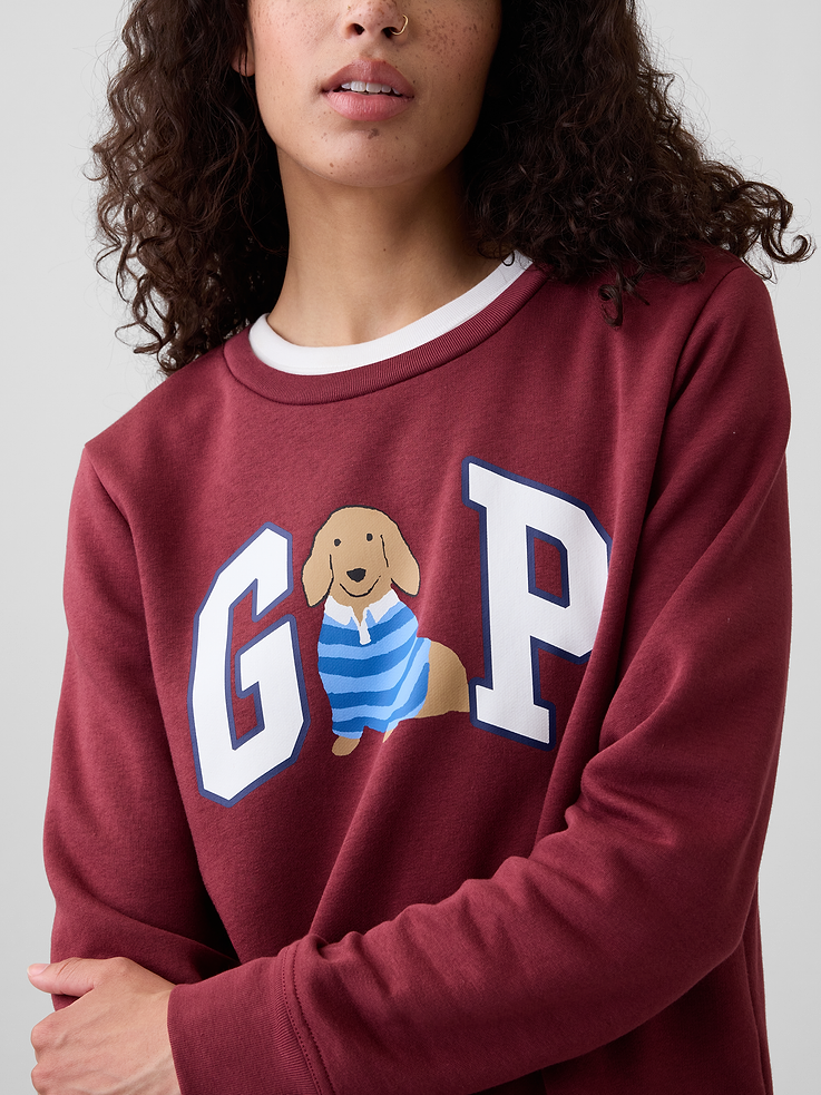 Sudadera GAP de mujer Relaxed Logo Dog, vista 4 #color_GAP Dog