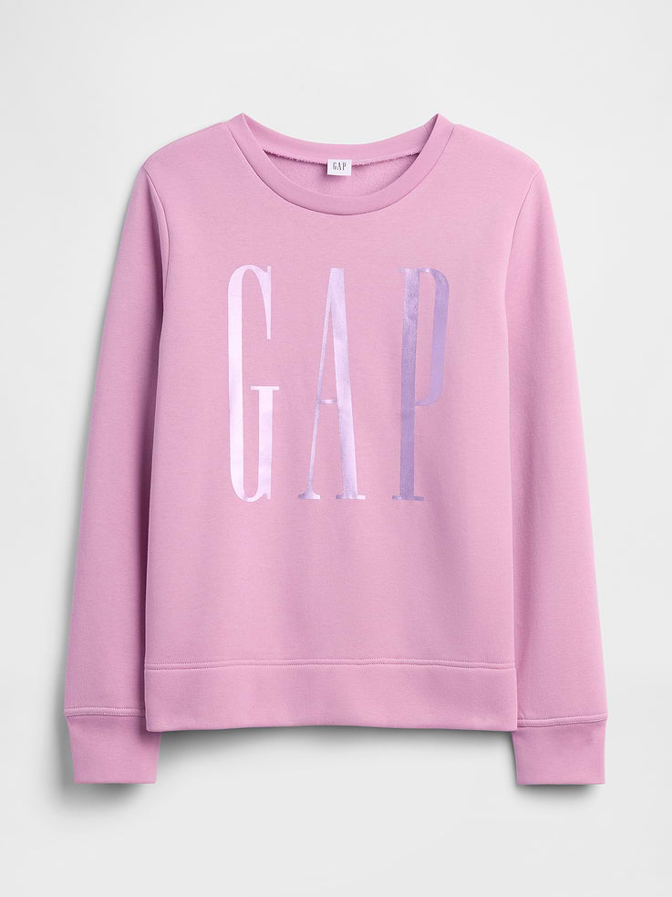 Sudadera GAP de mujer Relaxed Logo Perfect Lilac, vista 5 #color_GAP Perfect Lilac