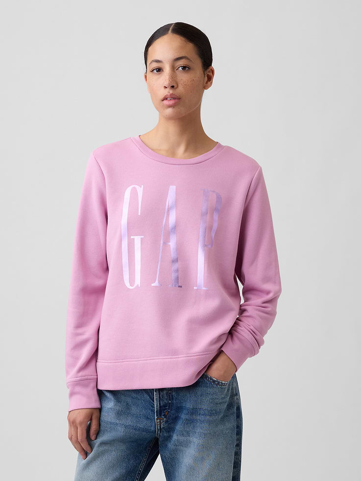Sudadera GAP de mujer Relaxed Logo Perfect Lilac, vista 1 #color_GAP Perfect Lilac