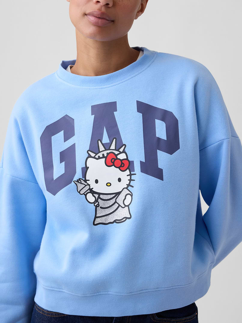 Oversized Wedge Crewneck Sweatshirt