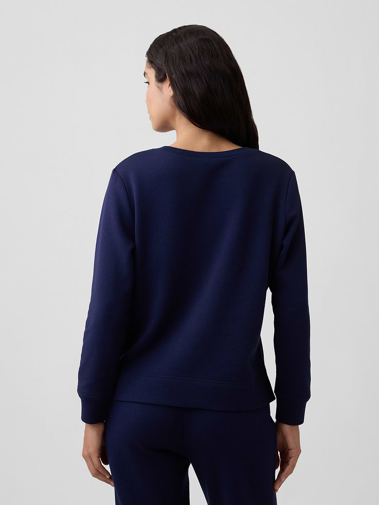 Sudadera GAP de mujer Relaxed Logo Navy Bows, vista 2 #color_GAP Navy Bows