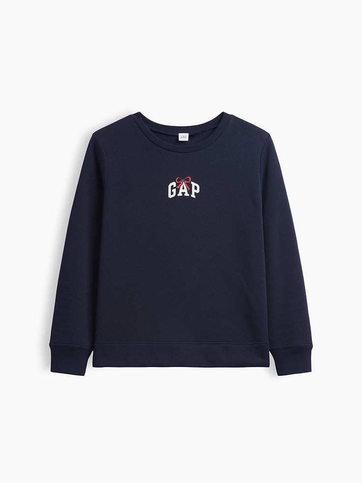 Sudadera GAP de mujer Relaxed Logo Navy Bows, vista 5 #color_GAP Navy Bows