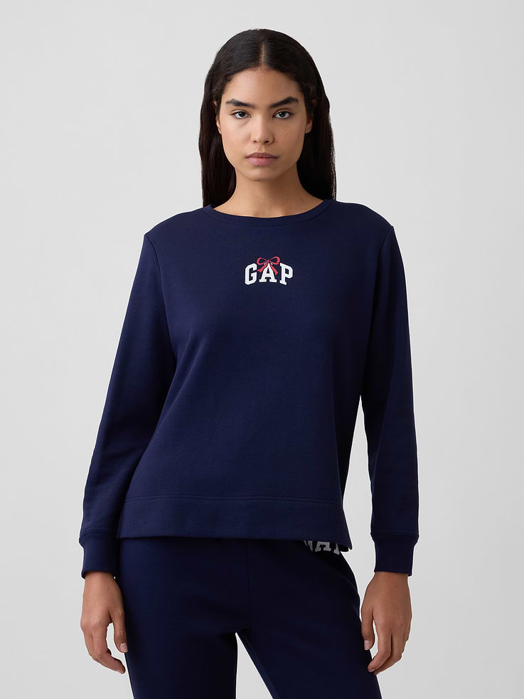 Sudadera GAP de mujer Relaxed Logo Navy Bows, vista 1 #color_GAP Navy Bows