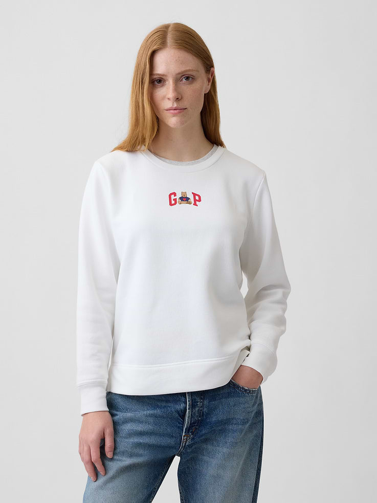 Sudadera GAP de mujer Relaxed Logo Bear, vista 1 #color_GAP Bear