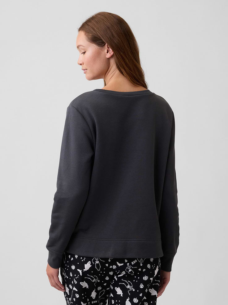 Sudadera GAP de mujer Relaxed Logo Halloween Ghost, vista 2 #color_GAP Halloween Ghost