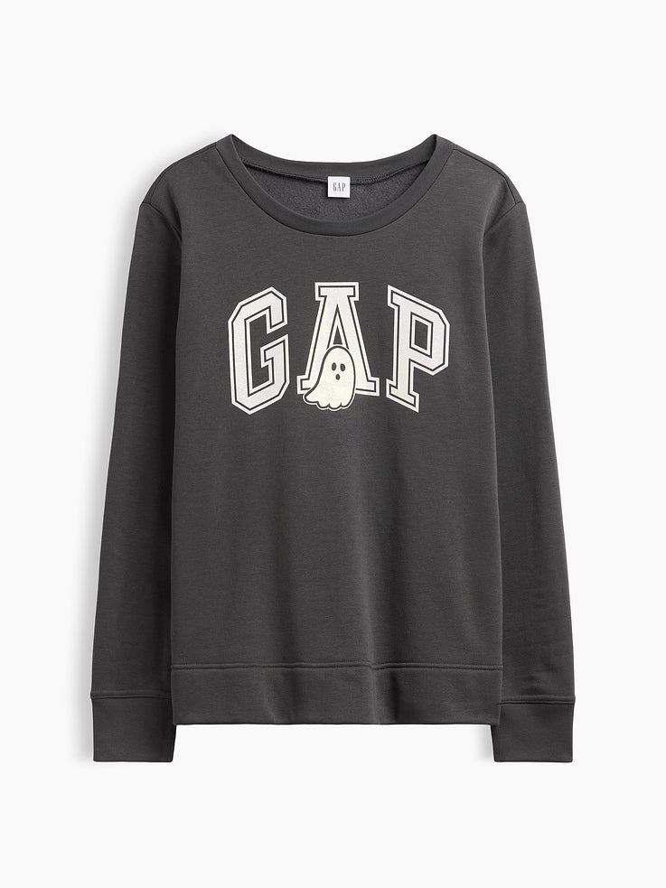 Sudadera GAP de mujer Relaxed Logo Halloween Ghost, vista 5 #color_GAP Halloween Ghost