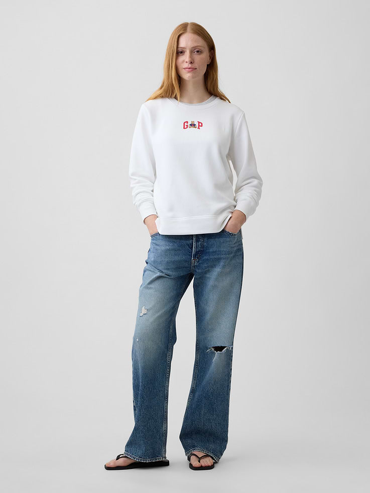 Sudadera GAP de mujer Relaxed Logo Bear, vista 3 #color_GAP Bear