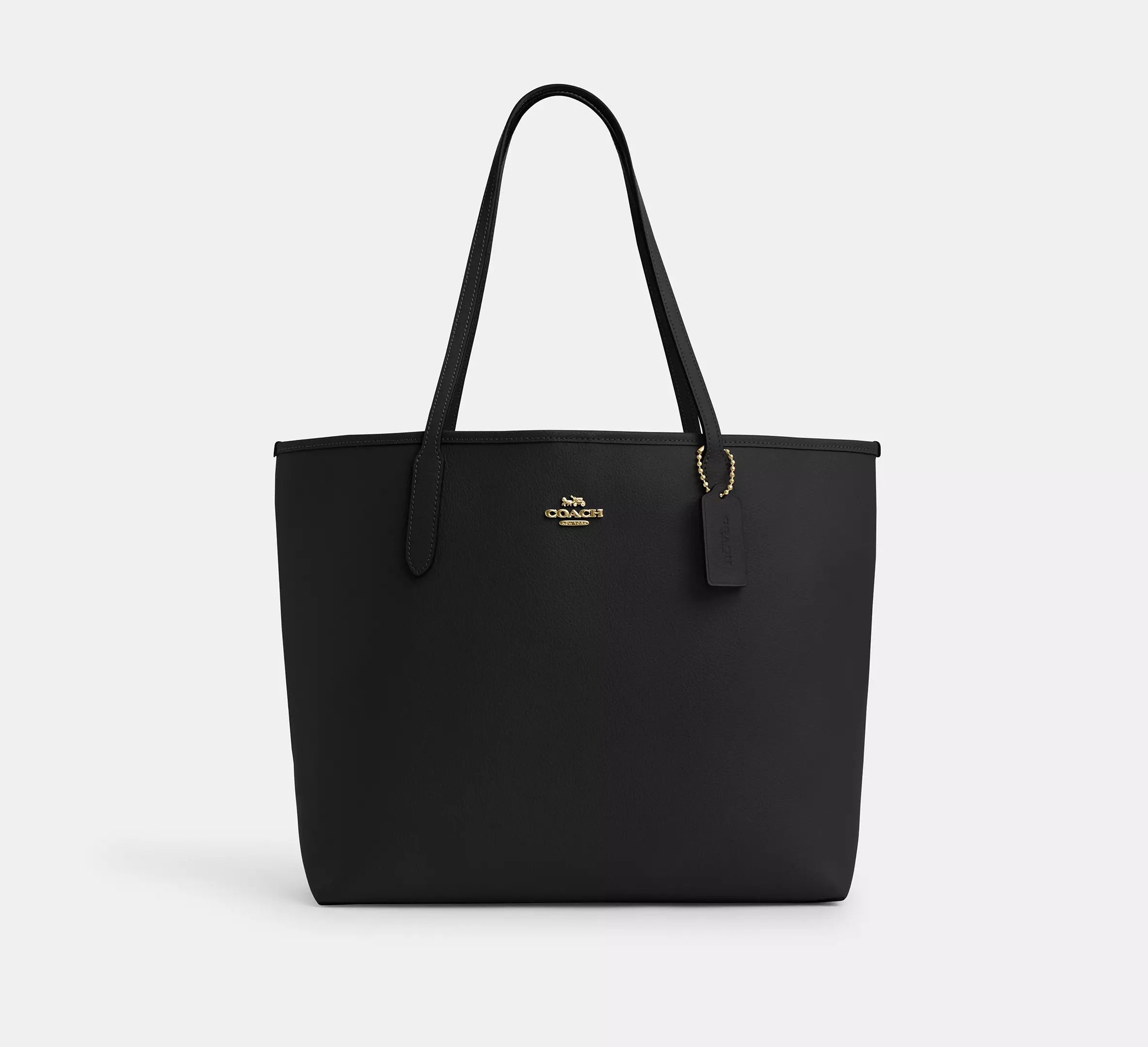 City Tote Bag - Pebbled Leather