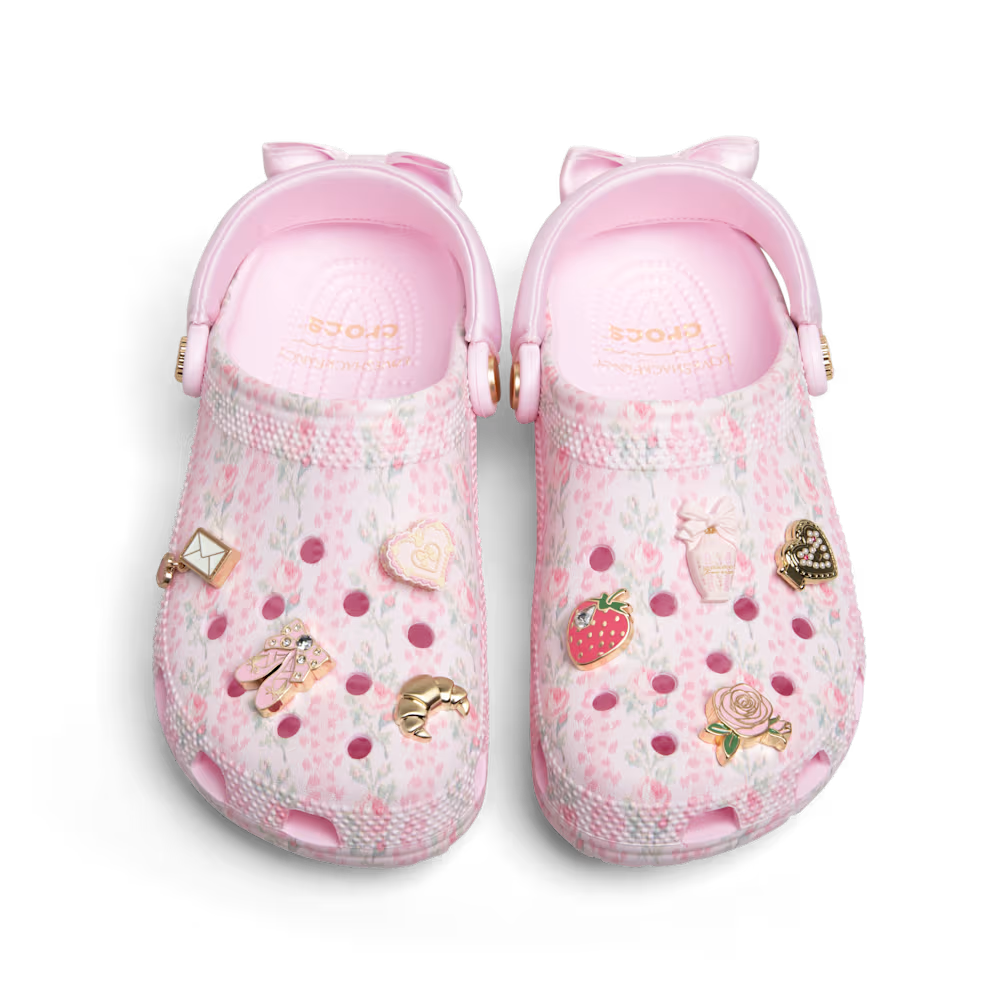 Crocs LoveShackFancy Classic Clog rosa floral para mujer