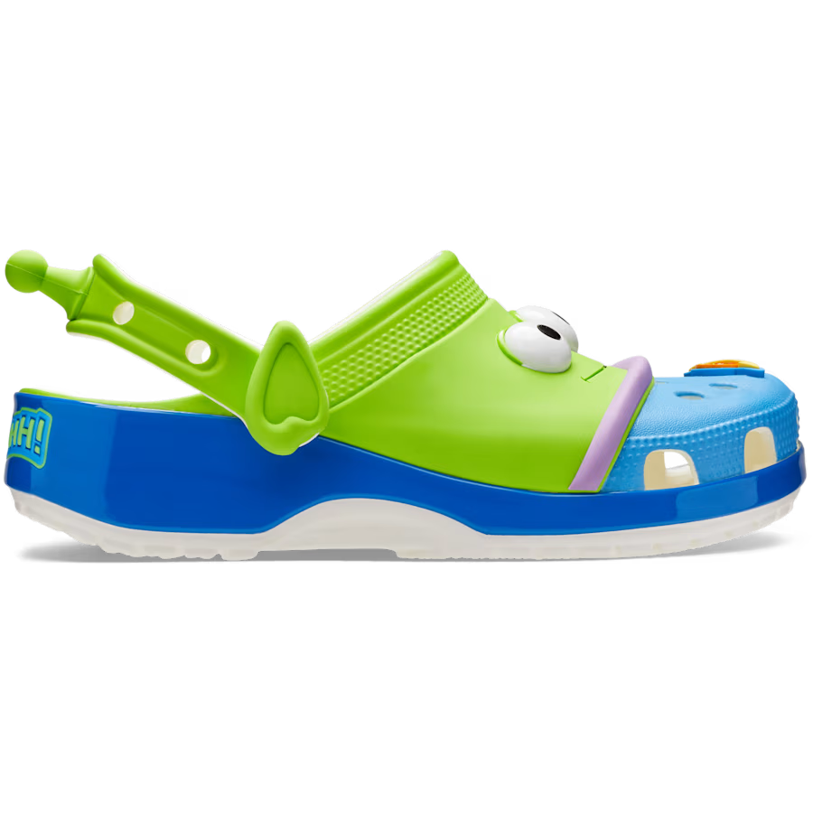 Crocs Toy Story Alien Classic Clog en color Multi inspirado en los aliens de Pixar.