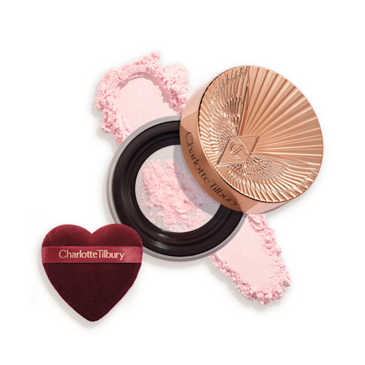 Charlotte Tilbury Airbrush Flawless Blur Loose Setting Powder Brightening Pink packshot #color_CT Brightening Pink