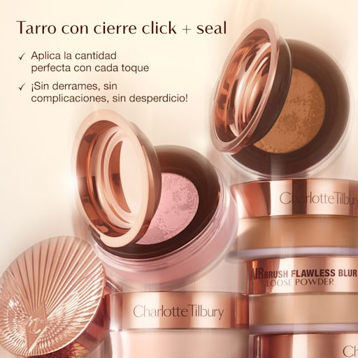 Charlotte Tilbury Airbrush Flawless Blur Loose Setting Powder sistema click seal
