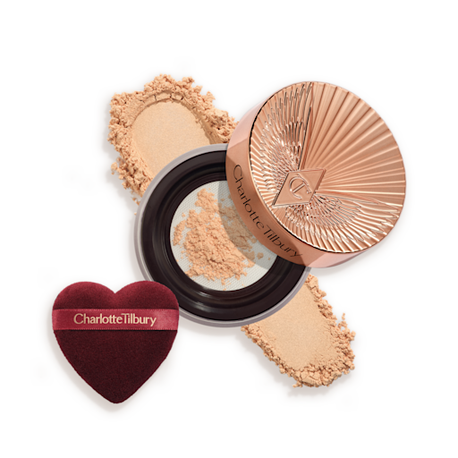 Charlotte Tilbury Airbrush Flawless Blur Loose Setting Powder Translucent Medium Tan packshot #color_CT Translucent Medium/Tan