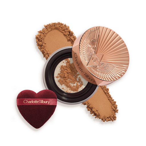 Charlotte Tilbury Airbrush Flawless Blur Loose Setting Powder Translucent Tan Deep packshot #color_CT Translucent Tan/Deep