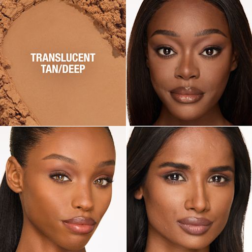 Charlotte Tilbury Airbrush Flawless Blur Loose Setting Powder Translucent Tan Deep guía de tonos #color_CT Translucent Tan/Deep