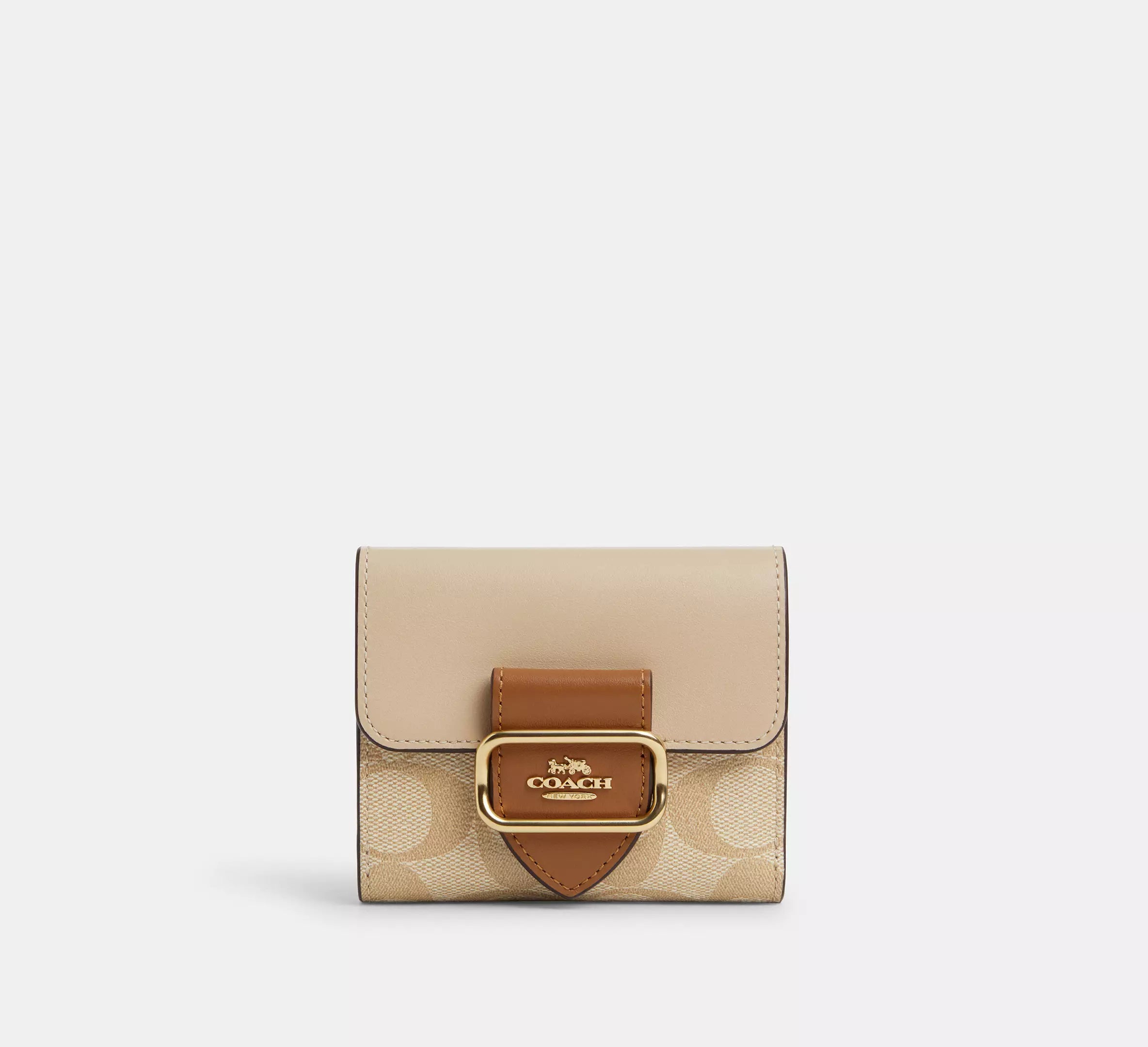 Coach - Small Morgan Wallet In Blocked Signature Canvas