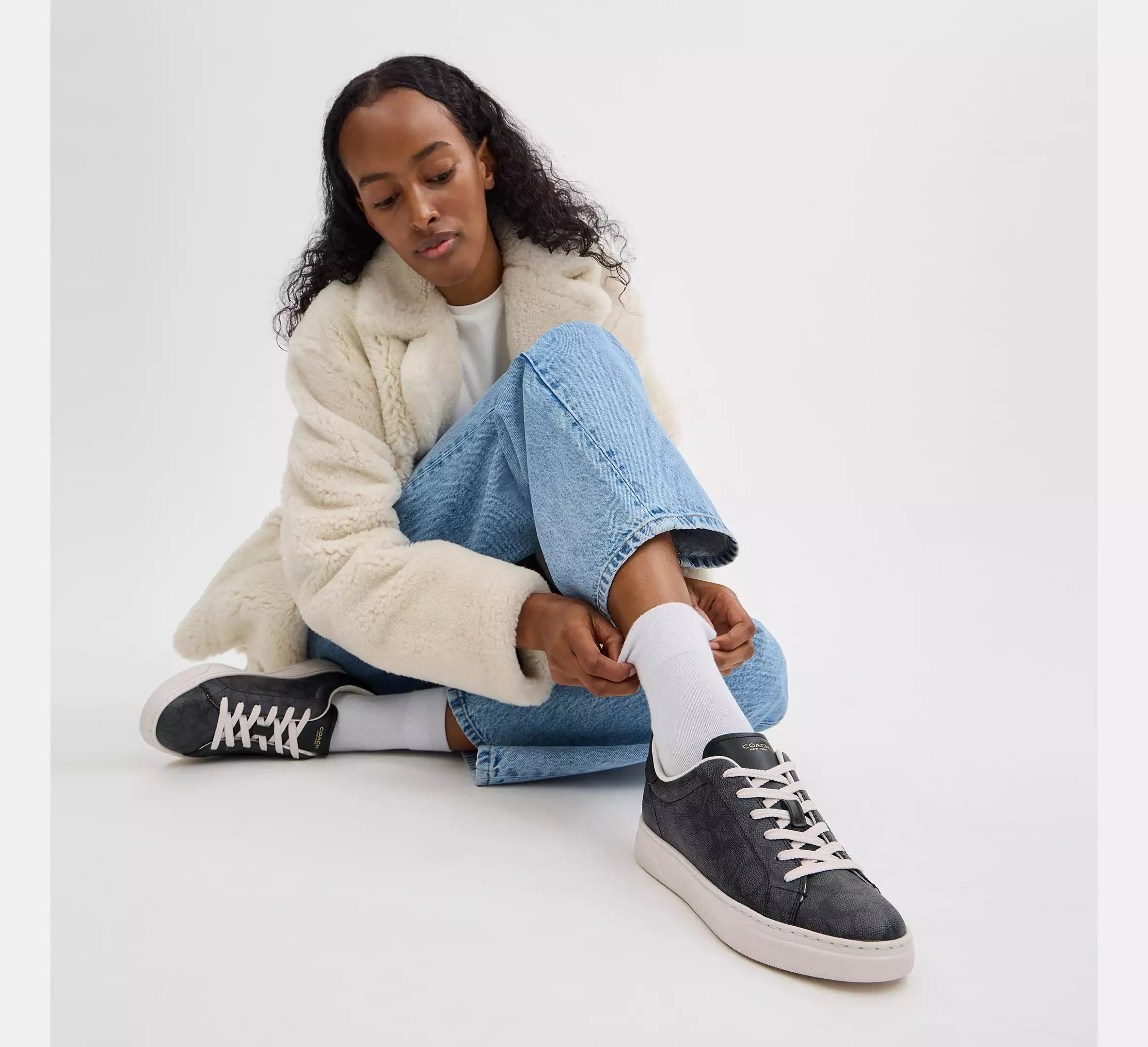 High Line Sneaker In Signature Canvas