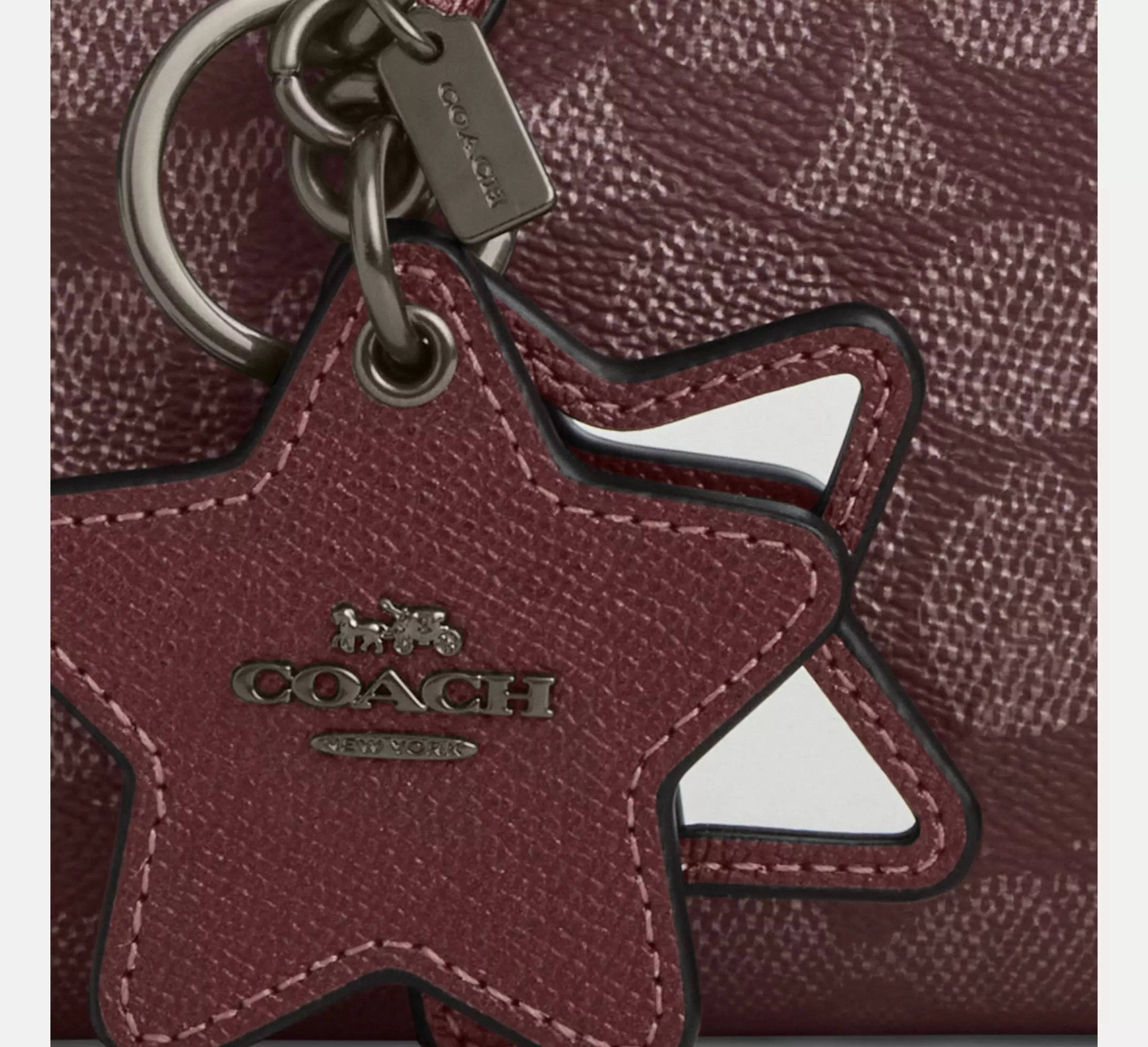 Boxed Mini Rowan Crossbody Bag And Mirror Bag Charm Set In Signature Canvas