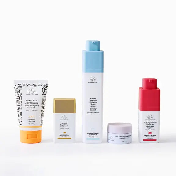 Contenido completo del kit facial The Edit de Drunk Elephant