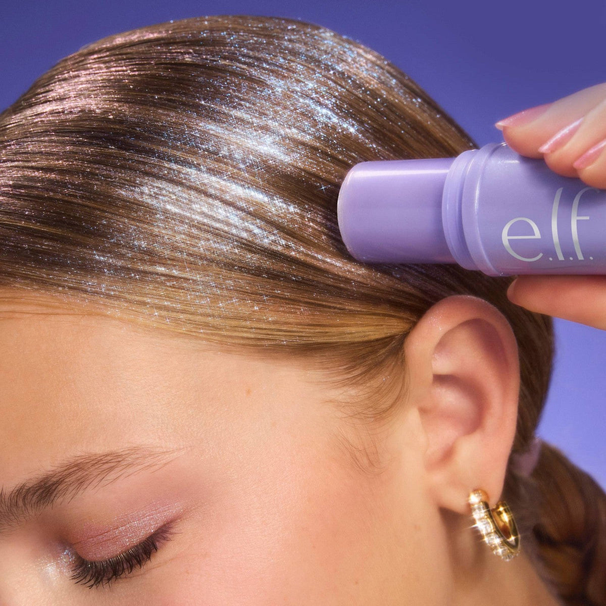 Shimmer Glimmer glitter hair stick para dar luz a peinados
