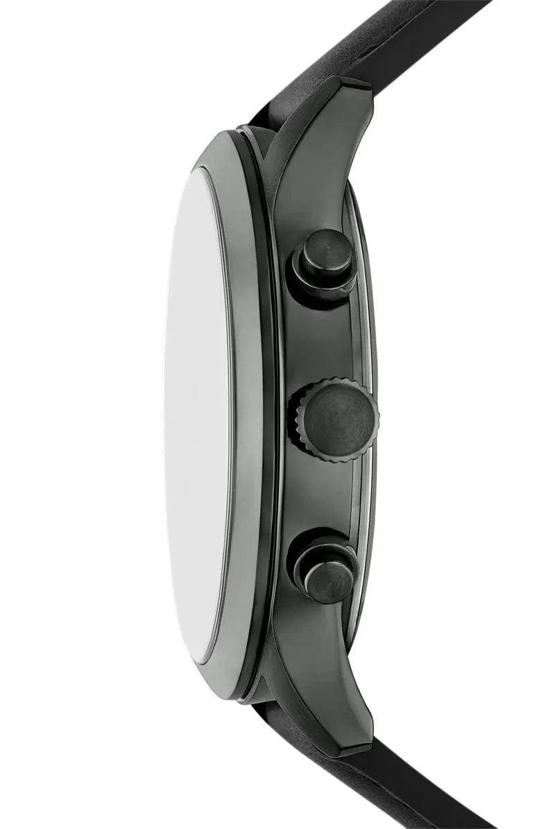 Bennett Chronograph Leather Strap Watch, 45mm