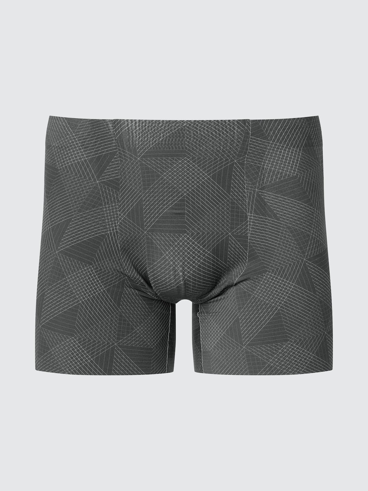 UNIQLO AIRism Seamless Boxer Briefs | Printed color BLACK #color_UNIQ 09 BLACK