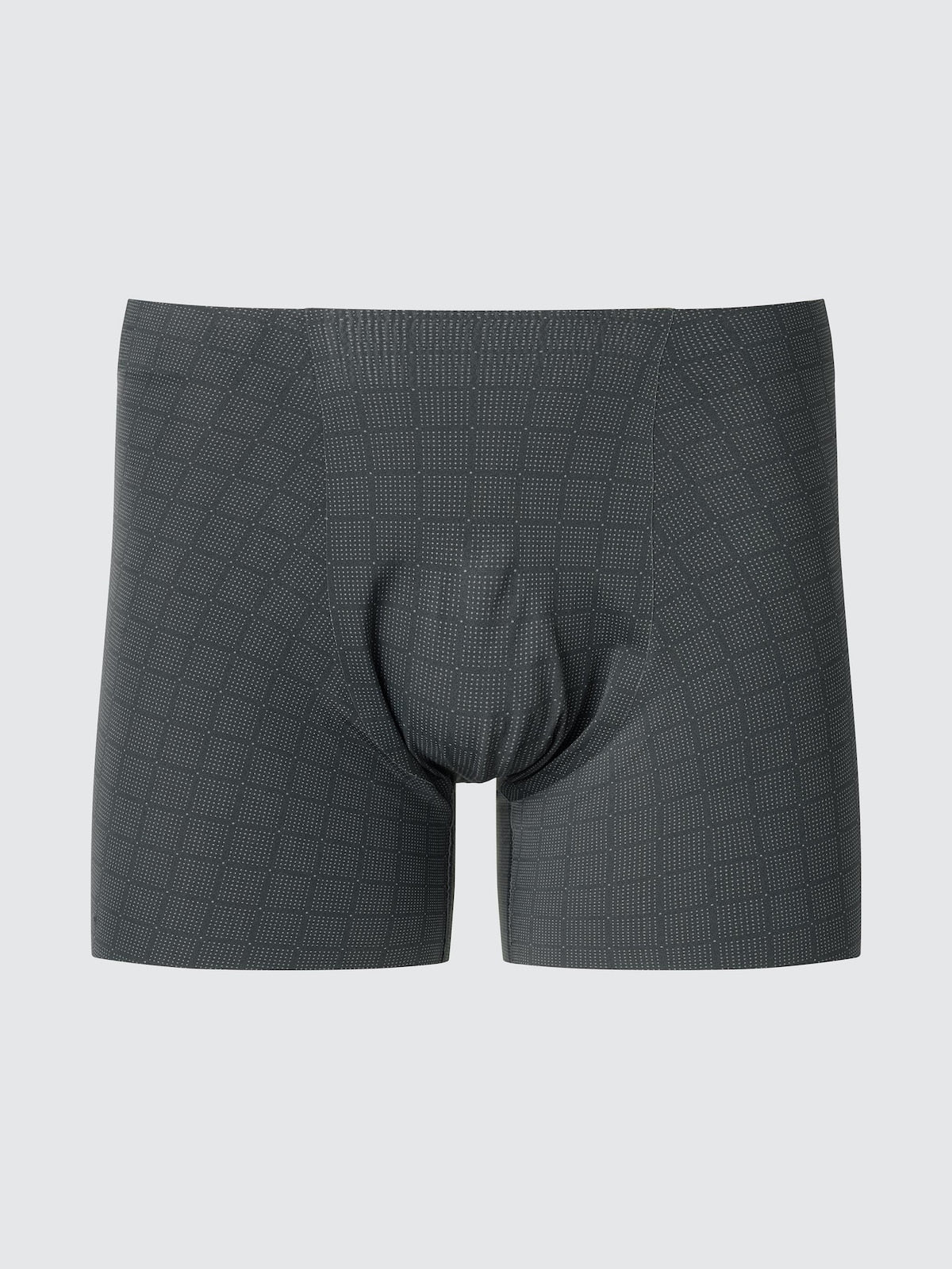 UNIQLO AIRism Seamless Boxer Briefs | Printed color BLACK #color_UNIQ 09 BLACK