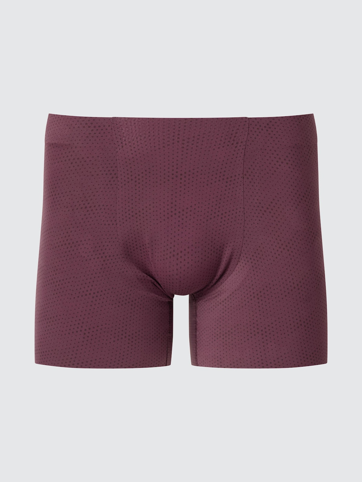 UNIQLO AIRism Seamless Boxer Briefs | Printed color WINE #color_UNIQ 18 WINE
