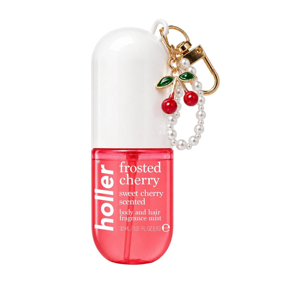 Holler and Glow Body & Hair Mist aroma Frosted Cherry, bruma perfumada portátil para cuerpo y cabello #tamaño_30 ml / 1 oz