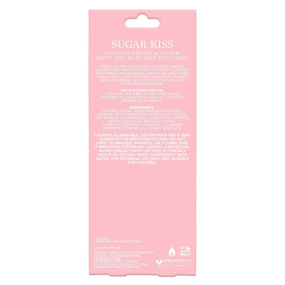 Holler and Glow Sugar Kiss body hair mist con llavero foto 4 #tamaño_30 ml / 1 oz