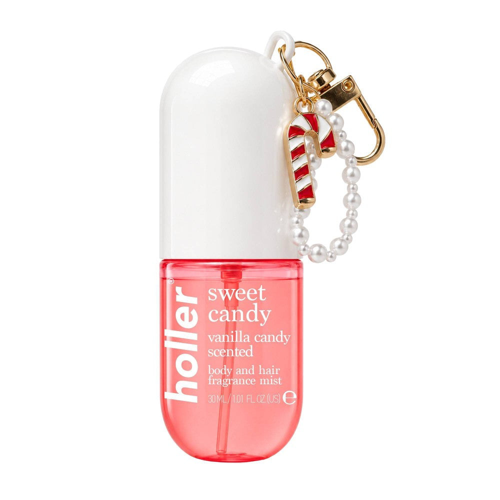 Holler and Glow Body & Hair Mist aroma Sweet Candy, bruma perfumada portátil para cuerpo y cabello #tamaño_30 ml / 1 oz