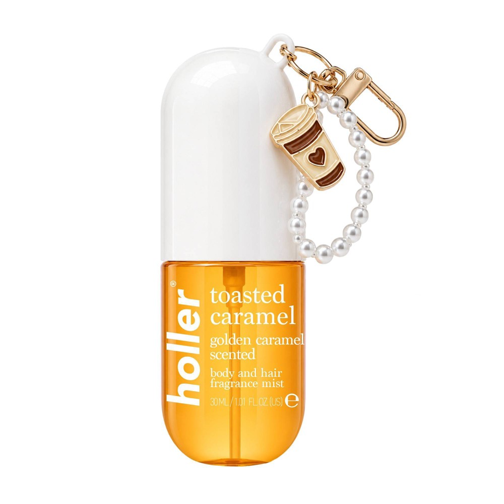 Holler and Glow Body & Hair Mist aroma Toasted Caramel, bruma perfumada portátil para cuerpo y cabello #tamaño_30 ml / 1 oz