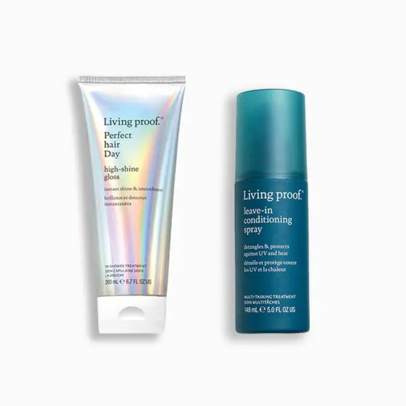 Living Proof Leave-In Conditioning Spray 5 oz Shine and Detangle Kit