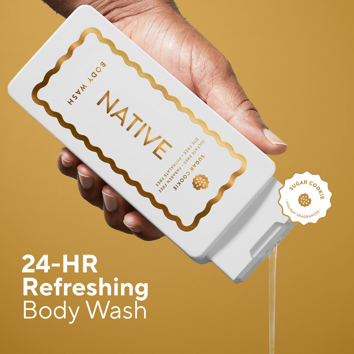 Native Sugar Cookie Body Wash sulfate free para frescura diaria y espuma cremosa