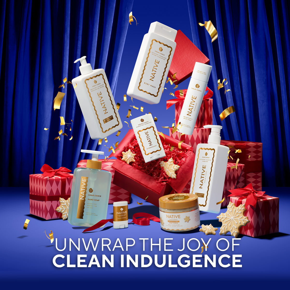 Native Sugar Cookie deodorant edición navideña cruelty free y vegano