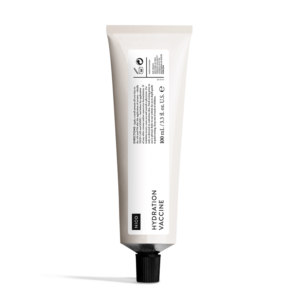 NIOD Hydration Vaccine HV 100 mL vista frontal #tamaño_100 mL / 3.4 oz