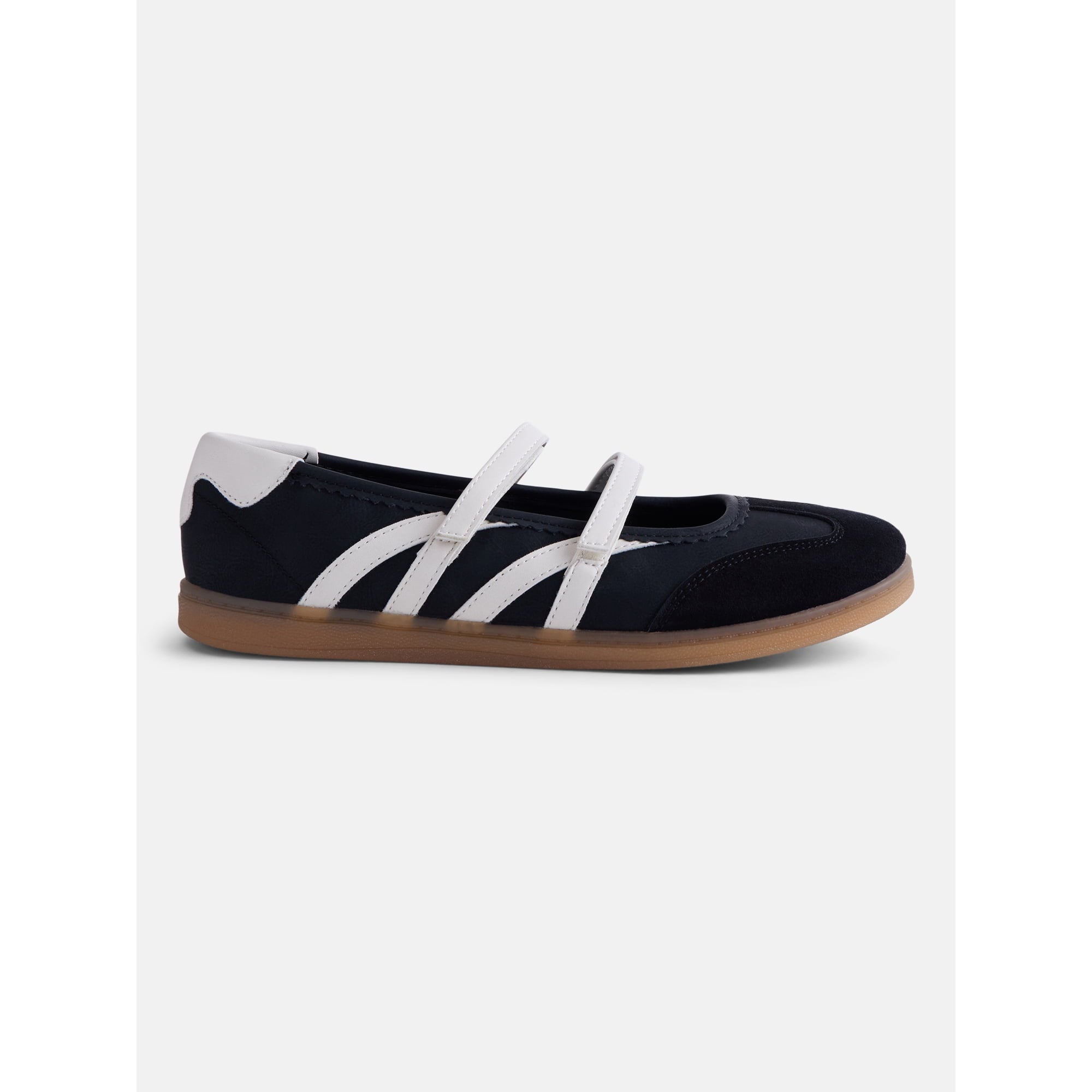 Flats deportivos No Boundaries para mujer Black White